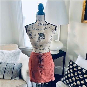 Forever 21 suede skirt